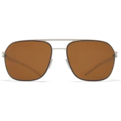 Mykita - Ian - NO1 - Silver Amber Brown - Metal Collection - Sunglasses - Mykita Eyewear - Avvenice