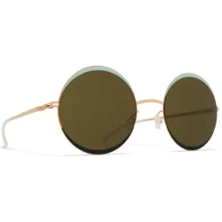 Mykita - Iris - Decades - Champagne Gold Green - Metal Collection - Sunglasses - Mykita Eyewear - Avvenice