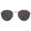 Mykita - Kasimir - Lite - Champagne Gold Dark Grey - Metal Collection - Sunglasses - Mykita Eyewear - Avvenice