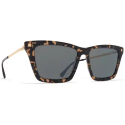 Mykita - Kiska - Lite - Antigua Champagne Gold Black - Acetate Collection - Sunglasses - Mykita Eyewear - Avvenice