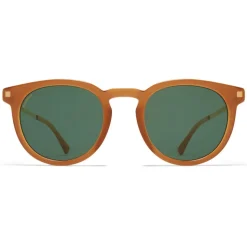 Mykita - Lahti - Lite - Dark Brown Gold Green - Acetate Collection - Sunglasses - Mykita Eyewear - Avvenice