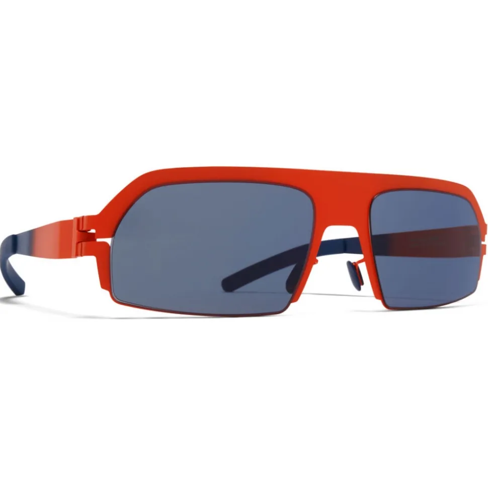 Mykita - Lost - Mykita & Bernhard Willhelm - Tangerine Dark Blue - Metal Collection - Sunglasses - Mykita Eyewear - Avvenice