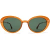 Mykita - Luava - Lite - Dark Amber Dark Green - Acetate Collection - Sunglasses - Mykita Eyewear - Avvenice