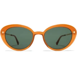 Mykita - Luava - Lite - Dark Amber Dark Green - Acetate Collection - Sunglasses - Mykita Eyewear - Avvenice