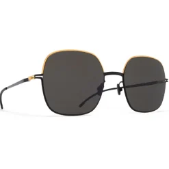 Mykita - Magda - Decades - Gold Black Dark Grey - Metal Collection - Sunglasses - Mykita Eyewear - Avvenice
