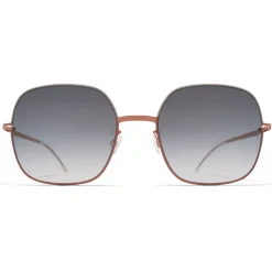 Mykita - Magda - Decades - Shiny Copper Grey - Metal Collection - Sunglasses - Mykita Eyewear - Avvenice