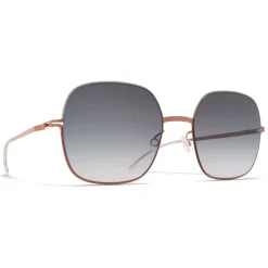 Mykita - Magda - Decades - Shiny Copper Grey - Metal Collection - Sunglasses - Mykita Eyewear - Avvenice