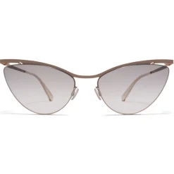 Mykita - Mizuho - Lessrim - Champagne Gold Taupe Grey - Metal Collection - Sunglasses - Mykita Eyewear - Avvenice