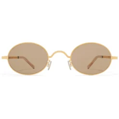 Mykita - MMCRAFT005 - Mykita & Maison Margiela - Gold Brown - Metal Collection - Sunglasses - Mykita Eyewear - Avvenice