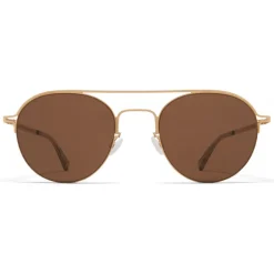 Mykita - MMCRAFT015 - Mykita & Maison Margiela - Glossy Gold Brown - Metal Collection - Sunglasses - Mykita Eyewear - Avvenice