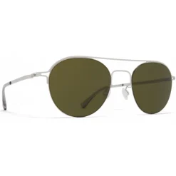 Mykita - MMCRAFT015 - Mykita & Maison Margiela - Silver Green - Metal Collection - Sunglasses - Mykita Eyewear - Avvenice