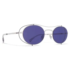 Mykita - MMCRAFT002 - Mykita & Maison Margiela - Silver Graphite Indigo - Metal Collection - Sunglasses - Mykita Eyewear - Avvenice