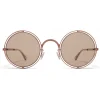 Mykita - MMCRAFT001 - Mykita & Maison Margiela - Copper Light Brown - Metal Collection - Sunglasses - Mykita Eyewear - Avvenice