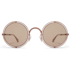 Mykita - MMCRAFT001 - Mykita & Maison Margiela - Copper Light Brown - Metal Collection - Sunglasses - Mykita Eyewear - Avvenice