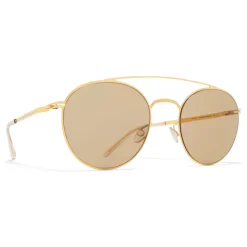 Mykita - MMCRAFT007 - Mykita & Maison Margiela - Gold Brown - Metal Collection - Sunglasses - Mykita Eyewear - Avvenice
