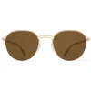 Mykita - MMCRAFT016 - Mykita & Maison Margiela - Champagne Gold Brown - Metal Collection - Sunglasses - Mykita Eyewear - Avvenice