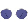 Mykita - MMCRAFT009 - Mykita & Maison Margiela - Silver Indigo - Metal Collection - Sunglasses - Mykita Eyewear - Avvenice