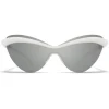 Mykita - MMECHO001 - Mykita & Maison Margiela - White - Mylon Collection - Sunglasses - Mykita Eyewear - Avvenice