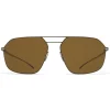 Mykita - MMESSE026 - Mykita & Maison Margiela - Green Brown - Metal Collection - Sunglasses - Mykita Eyewear - Avvenice