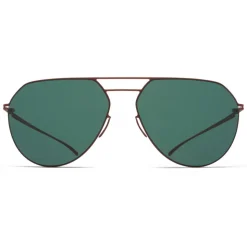 Mykita - MMESSE027 - Mykita & Maison Margiela - Matte Brown Dark Green - Metal Collection - Sunglasses - Mykita Eyewear - Avvenice