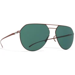 Mykita - MMESSE027 - Mykita & Maison Margiela - Matte Brown Dark Green - Metal Collection - Sunglasses - Mykita Eyewear - Avvenice