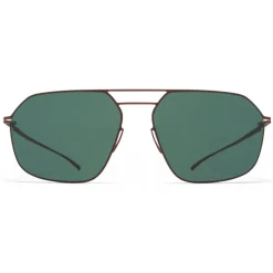 Mykita - MMESSE026 - Mykita & Maison Margiela - Matte Brown Dark Green - Metal Collection - Sunglasses - Mykita Eyewear - Avvenice