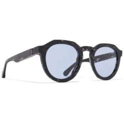 Mykita - MMRAW007 - Mykita & Maison Margiela - Black Havana Sky Blue - Acetate Collection - Sunglasses - Mykita Eyewear - Avvenice