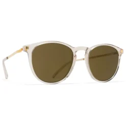 Mykita - Nukka - Lite - Champagne Gold Brown - Acetate Collection - Sunglasses - Mykita Eyewear - Avvenice