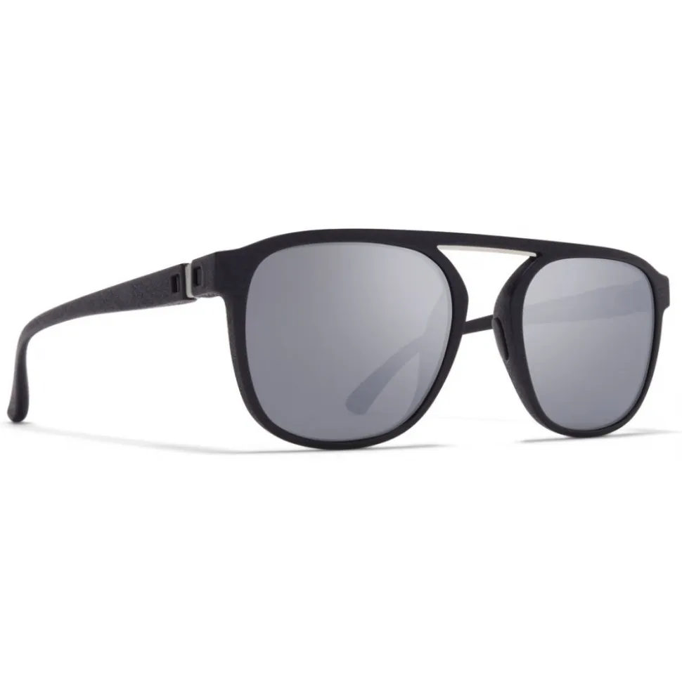 Mykita - Pabu - Mykita Mylon - Black Shiny Silver - Mylon Collection - Sunglasses - Mykita Eyewear - Avvenice