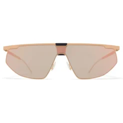 Mykita - Paris - Mykita & Bernhard Willhelm - Safrane Black Champagne Gold - Metal Collection - Sunglasses - Mykita Eyewear - Avvenice