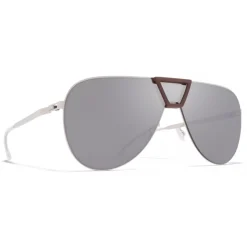 Mykita - Pepper - Mykita Mylon - Taupe Grey Silver - Metal Collection - Sunglasses - Mykita Eyewear - Avvenice