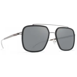 Mykita - Reed - Mykita Mylon - Grey Shiny Graphite Silver - Metal Collection - Sunglasses - Mykita Eyewear - Avvenice