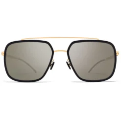 Mykita - Reed - Mykita Mylon - Black Gold Gun Metal - Metal Collection - Sunglasses - Mykita Eyewear - Avvenice