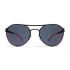 Mykita - Sparrow - Mykita First - Black Scarlet Flash - Metal Collection - Sunglasses - Mykita Eyewear - Avvenice