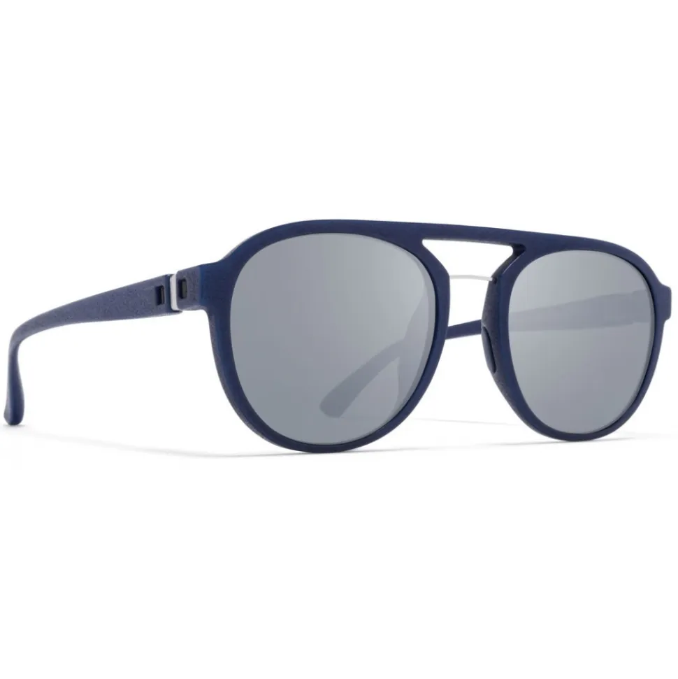 Mykita - Sting - Mykita Mylon - Navy Blue Silver - Mylon Collection - Sunglasses - Mykita Eyewear - Avvenice