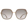 Mykita - Valda - Lite - Champagne Gold Brown Grey - Metal Collection - Sunglasses - Mykita Eyewear - Avvenice