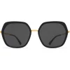 Mykita - Valda - Lite - Gold Black Dark Grey - Metal Collection - Sunglasses - Mykita Eyewear - Avvenice