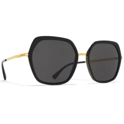 Mykita - Valda - Lite - Gold Black Dark Grey - Metal Collection - Sunglasses - Mykita Eyewear - Avvenice
