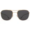 Mykita - Vito - Lite - Champagne Gold Dark Grey - Metal Collection - Sunglasses - Mykita Eyewear - Avvenice