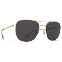 Mykita - Vito - Lite - Champagne Gold Dark Grey - Metal Collection - Sunglasses - Mykita Eyewear - Avvenice