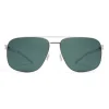 Mykita - Wes - NO1 - Shiny Silver - Metal Collection - Sunglasses - Mykita Eyewear - Avvenice
