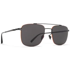 Mykita - Yuuto - Lessrim - Black Orange Dark Grey - Metal Collection - Sunglasses - Mykita Eyewear - Avvenice