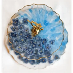 Natusi - Resin Art - Epoque - Artisan Fruit Stand with Natural Flowers - Handmade - Furnishings - Home - Avvenice