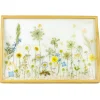 Natusi - Resin Art - Wooden Plate - Artisan Tray with Natural Flowers - Handmade - Furnishings - Home - Avvenice