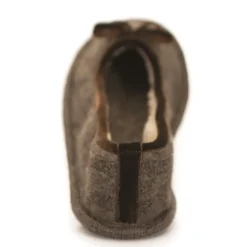 Neck Mate - Asolo - Artisan Woman Slippers - Ballerina in Wool Braided Cotta - Brown - Avvenice