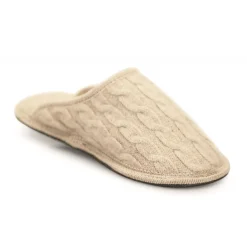 Neck Mate - Asolo - Artisan Woman Slippers - Wool Braided Cotta - Beige - Avvenice