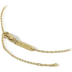 NESS1 - Alarm Necklace 18kt Yellow Gold and Diamonds - Time Collection - Handcrafted Necklace - High Quality Luxury - Avvenice