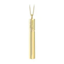 NESS1 - Cig.Au.Rette Necklace 18Kt Yellow Gold Diamond and Ruby - Drug Collection - Handcrafted Necklace - High Quality Luxury - Avvenice