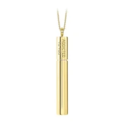 NESS1 - Cig.Au.Rette Necklace 9Kt Yellow Gold Diamond and Ruby - Drug Collection - Handcrafted Necklace - High Quality Luxury - Avvenice