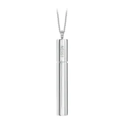 NESS1 - Cig.Au.Rette Necklace 9Kt White Gold and Diamond and Ruby - Drug Collection - Handcrafted Necklace - High Quality Luxury - Avvenice